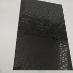 Decorative Interior Stainless Steel Wall Cladding Etched Black Mirror PVD
