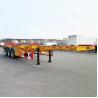 Buy cheap Payload 100T 40ft Skeleton Trailer Tri Axle Chassis from wholesalers