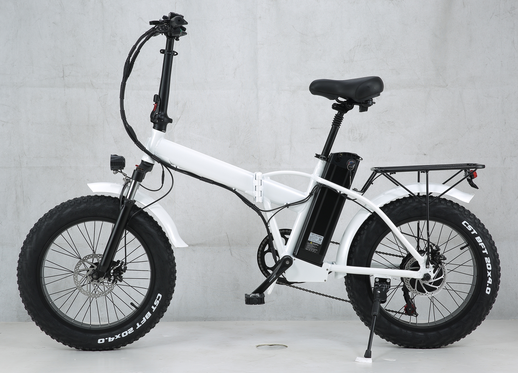 48V 500W Fat Bike Electric 20 Inch Foldable Snow Bike With 48V 15Ah Lithium Battery