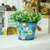 Buy cheap Round Metal Flower Pot Decoration Indoor / Outdoor Garden Metal Ornaments from wholesalers