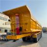 Buy cheap 3/4 Axle Rear Dump Semi Trailer , Hydraulic Cylinder U Type 20 Tons 50 Tons Tipper Dump Truck For Sale from wholesalers