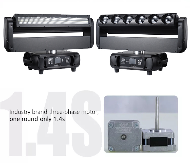 KTV Bar Stage Lighting 5 Eyes 40W Beam Light with Strobe LED Moving Head Light Controller