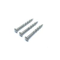 Buy cheap # 11 X 65MM Double Twist Shank Nails / Oval Head Nails For Wooden Roofing product