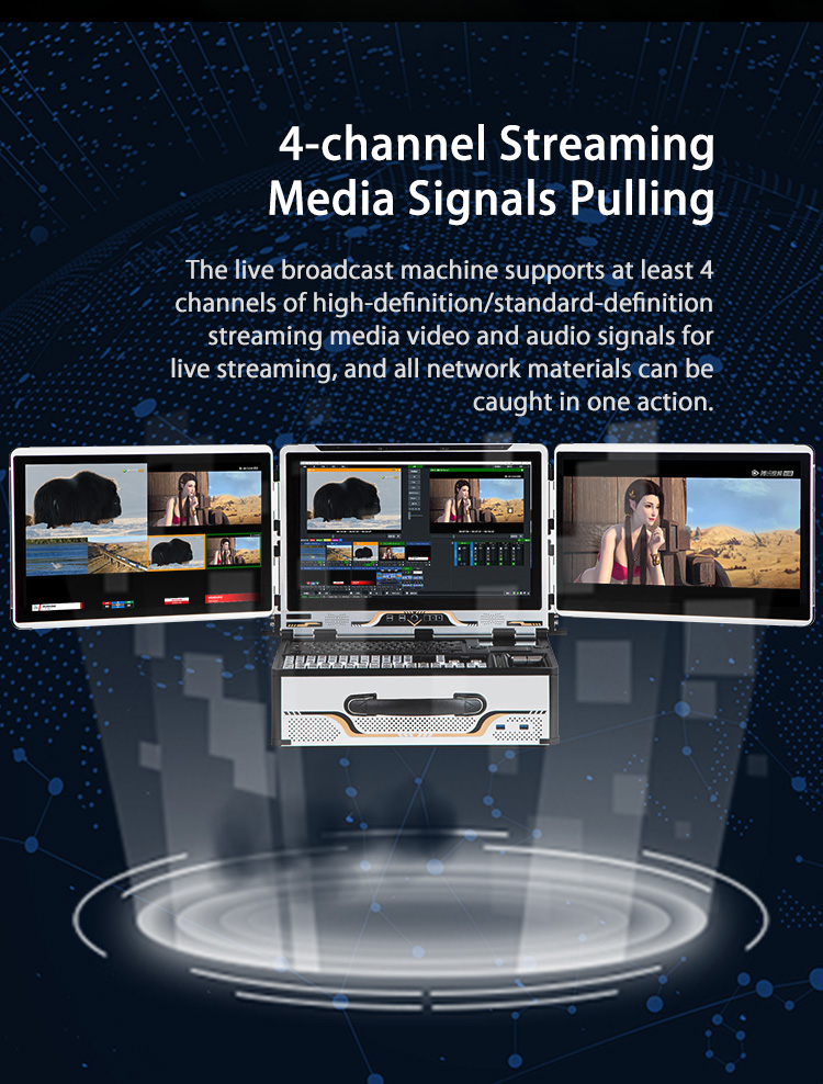 Virtual Broadcasting Made Easy M210S3 4 Channel HD All in One Multi-Functional Machine