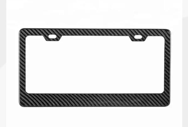 Buy cheap Automotive Carbon Fiber Products 3K Twill Carbon Fiber Car License Plate Frame US Standard from wholesalers