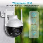 RoHS 4MP WiFi Wireless Camera System Ultra HD PTZ With CMOS Sensor