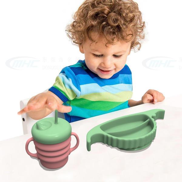Buy cheap MHC Baby Feeding Bottle Free Newborn Weaning Self Essentials Children Baby LED Feeding Open Cups from wholesalers