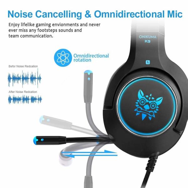Buy cheap RGB Light 50mm 117dB Onikuma k9 Stereo Gaming Headset from wholesalers