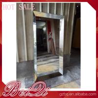 Buy cheap Stainless steel mirror salon furniture hairdresser wall mounted white modern product