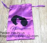 Gift bag With Drawstring,Bag For Hair Extension,Pouch For Jewelry,Ivory Satin