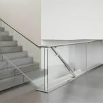 Heavy-Duty Stainless Steel Handrails with Flat Saddle Design for Glass Fencing