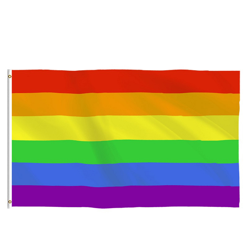 Gay Pride 3x5 Rainbow Flag Super Polyester Fabric For Outdoor Activities