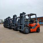 Container Mast 3000kg Diesel Counterbalance Chinese C490 3 Ton Diesel Forklift