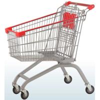 Buy cheap Custom Wire Shopping Trolley Movable Hand Cart 100KG With Chair Four Wheels product
