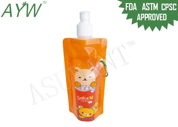 Buy cheap Glossy Finish Food Grade Liquid Spout Bags With Spout / Vivid Logo Printing from wholesalers
