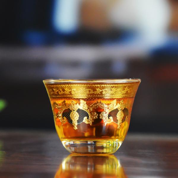 Buy cheap High End Luxury Gold Decal Decorated Tumbler Drinking Glasses from wholesalers