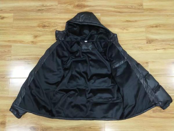 Buy cheap Cotton Quilted Jacket Mens Padded Waterproof Jacket Black High Shine Puffer from wholesalers