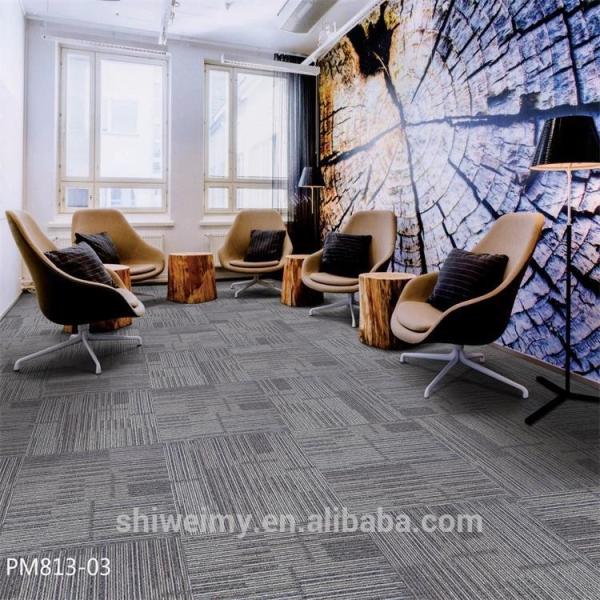 Buy cheap Chinese multi level loop 3mm/4mm/5mm 50*50cm Polypropylene carpet tile from wholesalers
