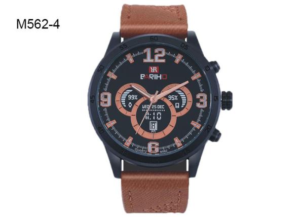 Four Colors Options Men's Quartz Watch Multifunctional Chronograph Water Proof