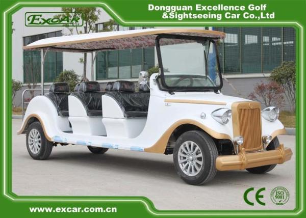 Buy cheap White 6 Seats Electric Classic Cars AE Approved Classic Car Golf Carts from wholesalers