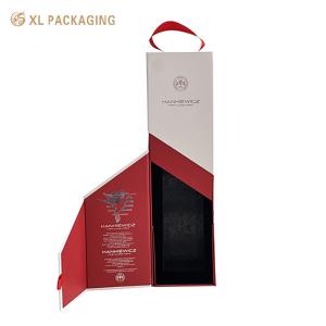 Buy cheap Foldable Custom Wine Paper Box Magnet Closure Lid Packing Boxes For Wine Bottles from wholesalers