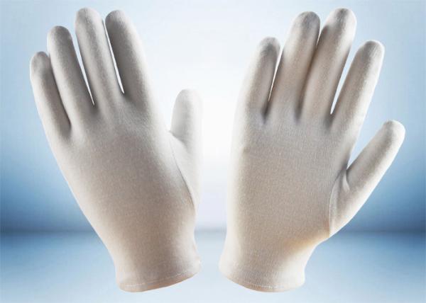 Buy cheap Light Weight Cotton Work Gloves Absorbing Sweat White Jewelry Handling Gloves from wholesalers