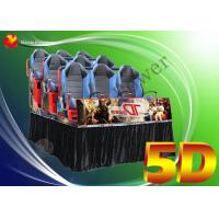 Buy cheap Luxury Pneumatic 6 / 8 Seat 5D Movie Theater Simulator Equipment product