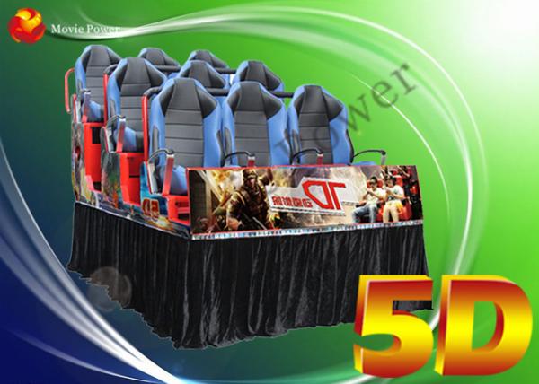 Buy cheap Luxury Pneumatic 6 / 8 Seat 5D Movie Theater Simulator Equipment from wholesalers