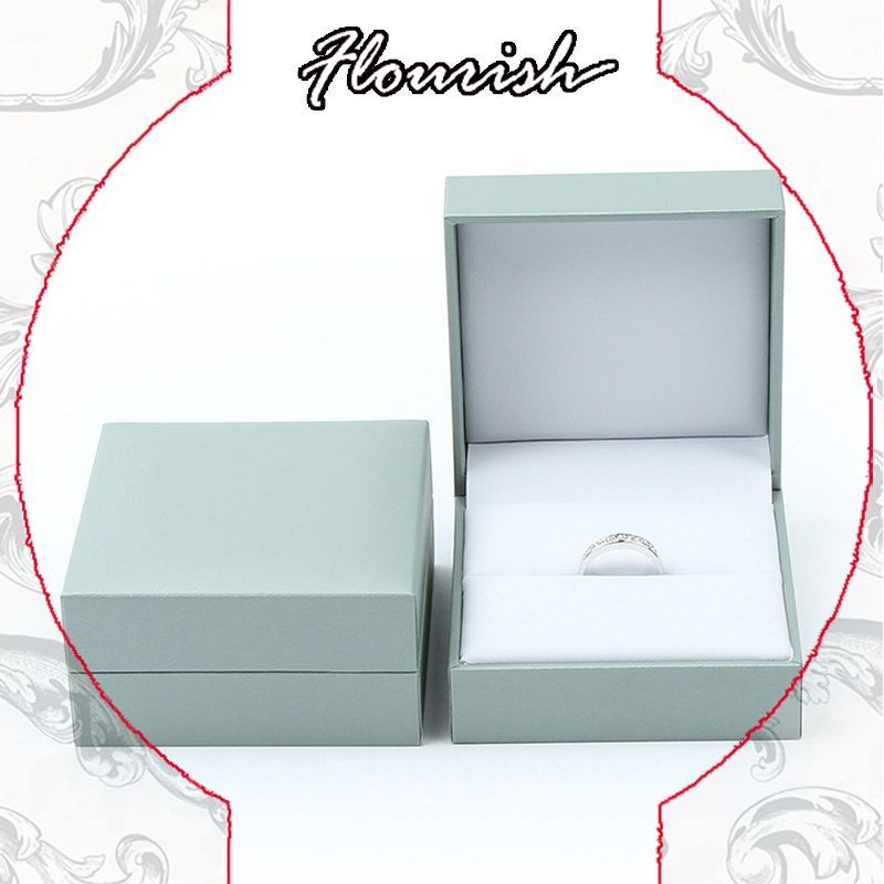 Deluxe Square Cardboard Anniversary Ring Gift Packaging Box