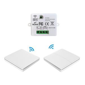 Wholesale No Battery Wireless Kinetic Switch Rocker Push Button Self Powered Light Switch from china suppliers