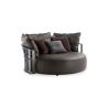 Buy cheap Detachable Custom Sofa Bed Italy Round Large Grey Black Cowhide Sofa Bed Furniture from wholesalers