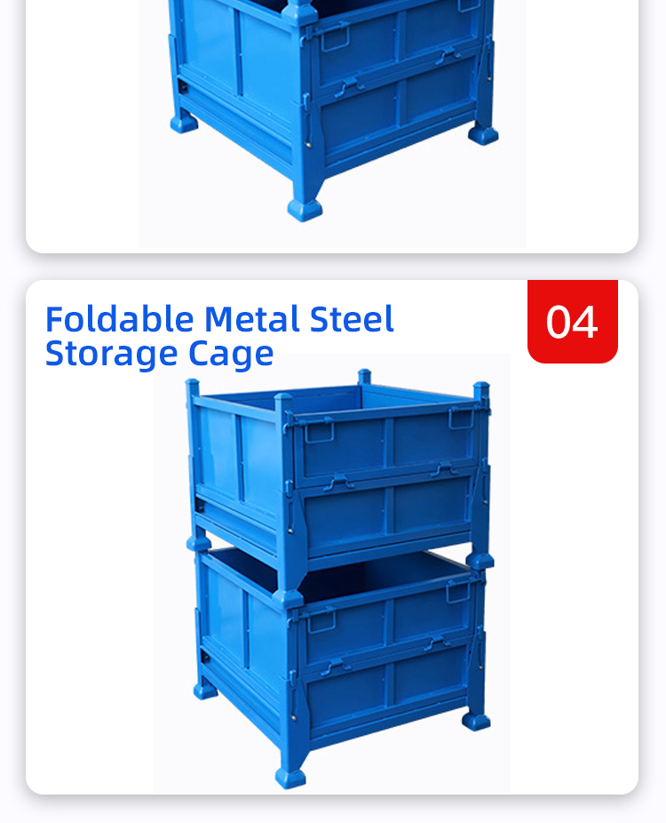 Heavy Duty Foldable Steel Storage Cage Warehouse Lockable Metal Storage Cages