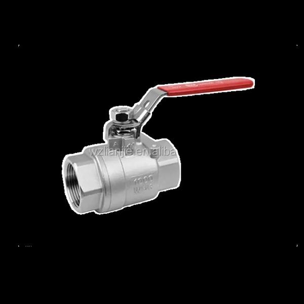 Stainless Steel 304 316 2PC Female Threaded Ball Valves DN8-DN100 PN63 DIN3202