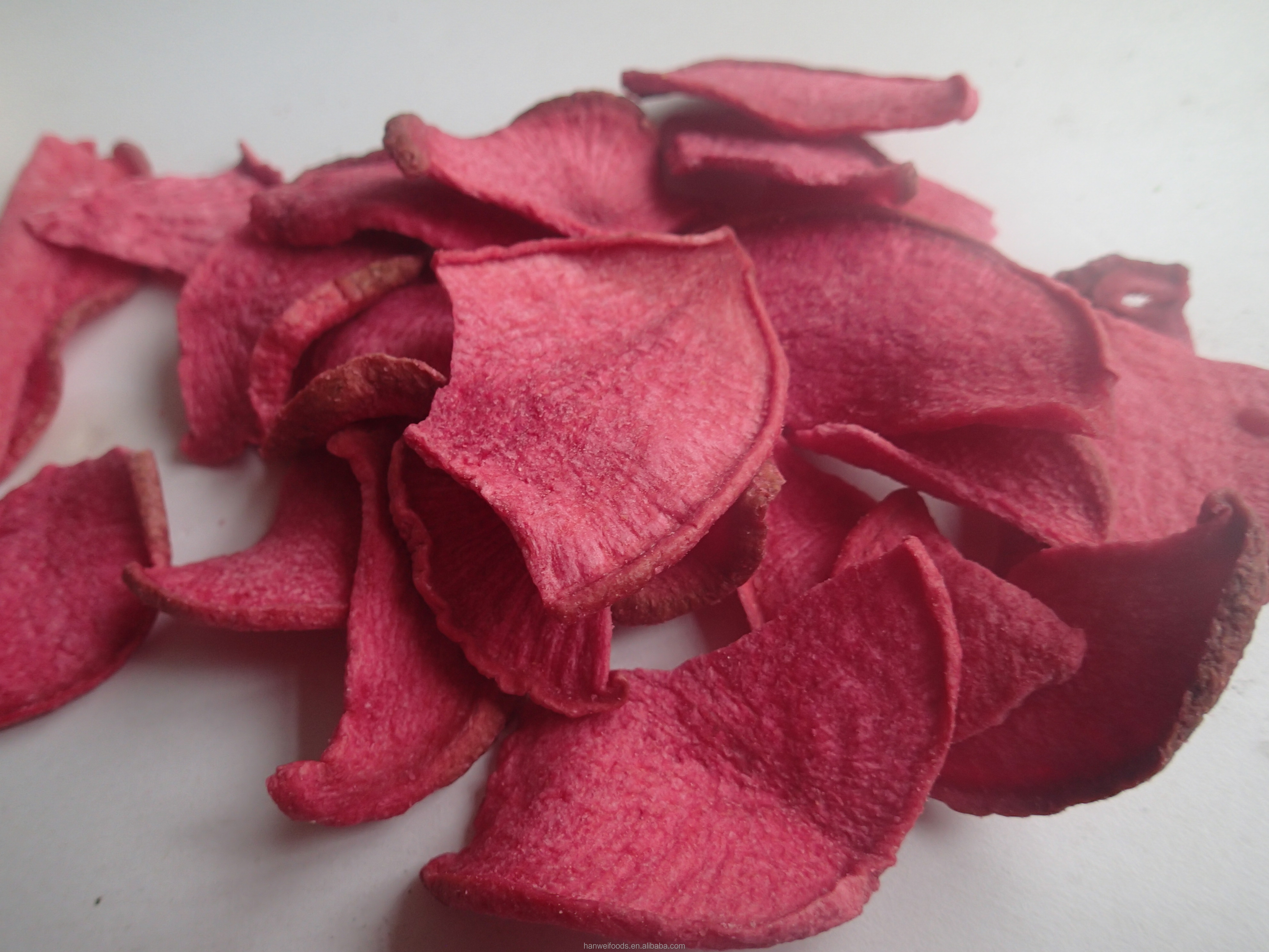 VF Lyophilization Vegetables roasted sliced carrots Red Radish Chips Snacks