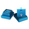 Buy cheap Light Blue Square Ring Storage Box for Customized Size Velvet Jewelry Display in Velvet from wholesalers