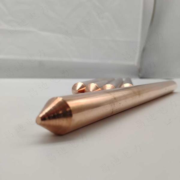 Buy cheap Grounding Connection Pure Copper Earth Rod 16mm 12mm 0.5Ohm M from wholesalers