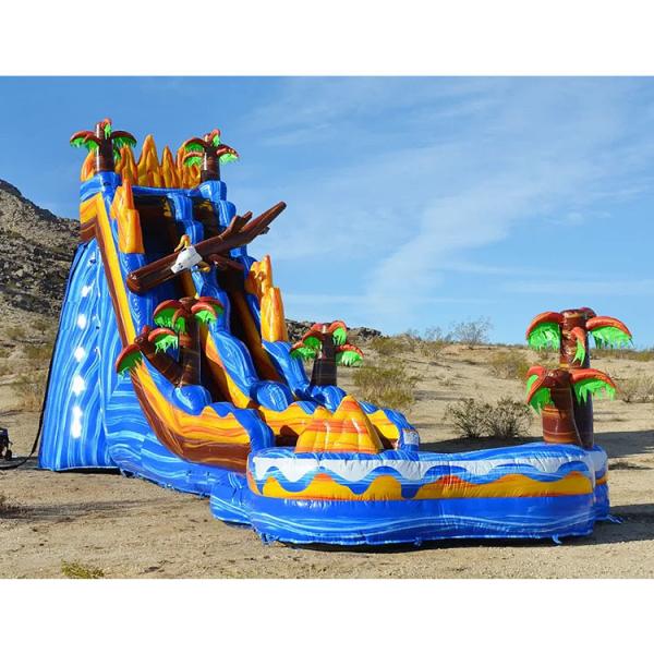 Buy cheap Inflatable Water Slide For Kids 25'H Palm Big Wholesale New Products For Sale from wholesalers