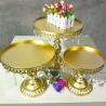 Buy cheap 8 Inch Diameter Gold Dessert Trays , Rustproof Cupcake Display Tray from wholesalers