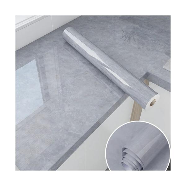 Marble Wallpaper Wall Covering Heat Insulation Luxury Self-Adhesive 3D Stone