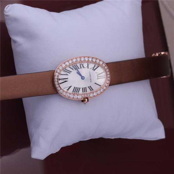 Buy cheap Luxury Brand Gold Watch 18K Rose Gold Women Watch with Diamond Leather Belt from wholesalers