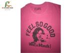 Screen Printing Round Non Shrinking T Shirts , 100 Percent Polyester Shirts 180