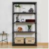 Buy cheap Light Duty Warehouse Storage Shelf Steel Metal Boltless Rack Garage Adjustable Shelves from wholesalers