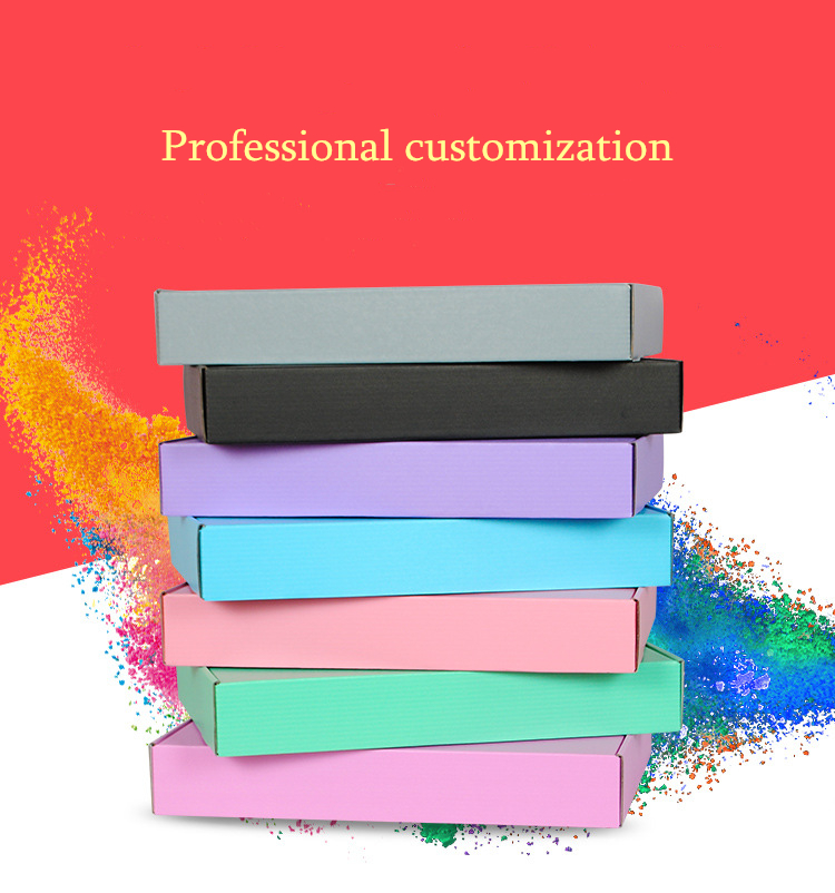 Ultraportable Mailer Paper Box Cosmetic Packaging Thickened Collapsible