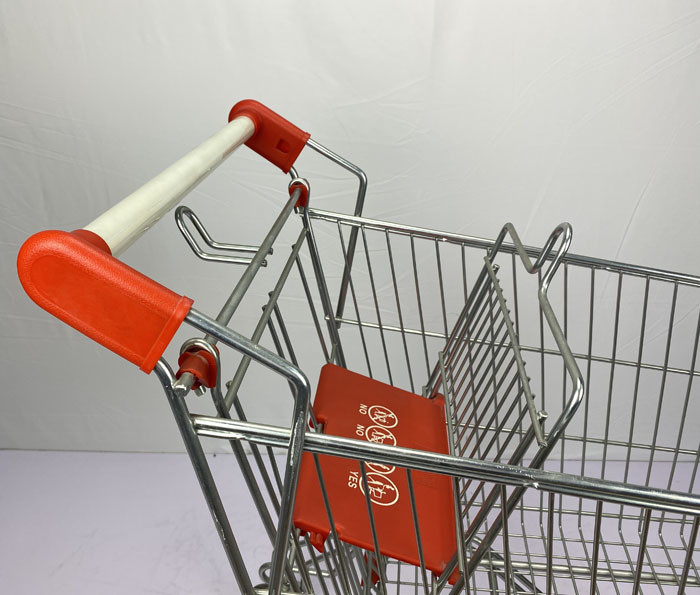 125L Large Capacity Russian Style Supermarket Steel Handcart Grocery Store High-Quality Cart Wholesale