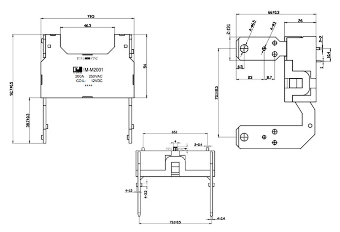 1.5W 200A Bistable Power Latching Relay For Panel Energy Meters
