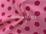 Polyester Micro Fiber Pink Recycled Swimwear Fabric Breathable For Ladies
