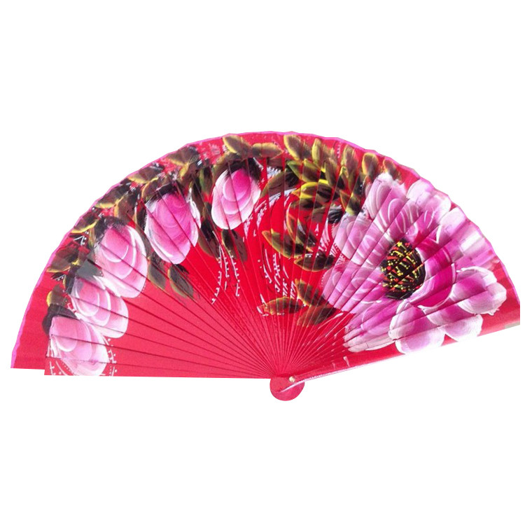 Hand Painting Spanish Folding Wooden Hand Fan For Events And Souvenirs