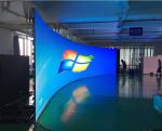Buy cheap Media Advertising Curved LED Display 4500cd/M2 Brightness Die Casting Aluminum Cabinet from wholesalers