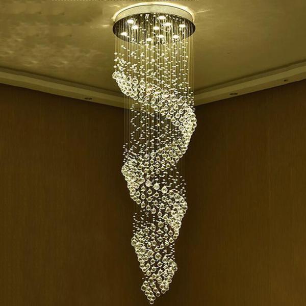 Buy cheap Manggic Modern Crystal Chandelier For Spiral Interior Design kitchen hanging light(WH-NC-26) from wholesalers