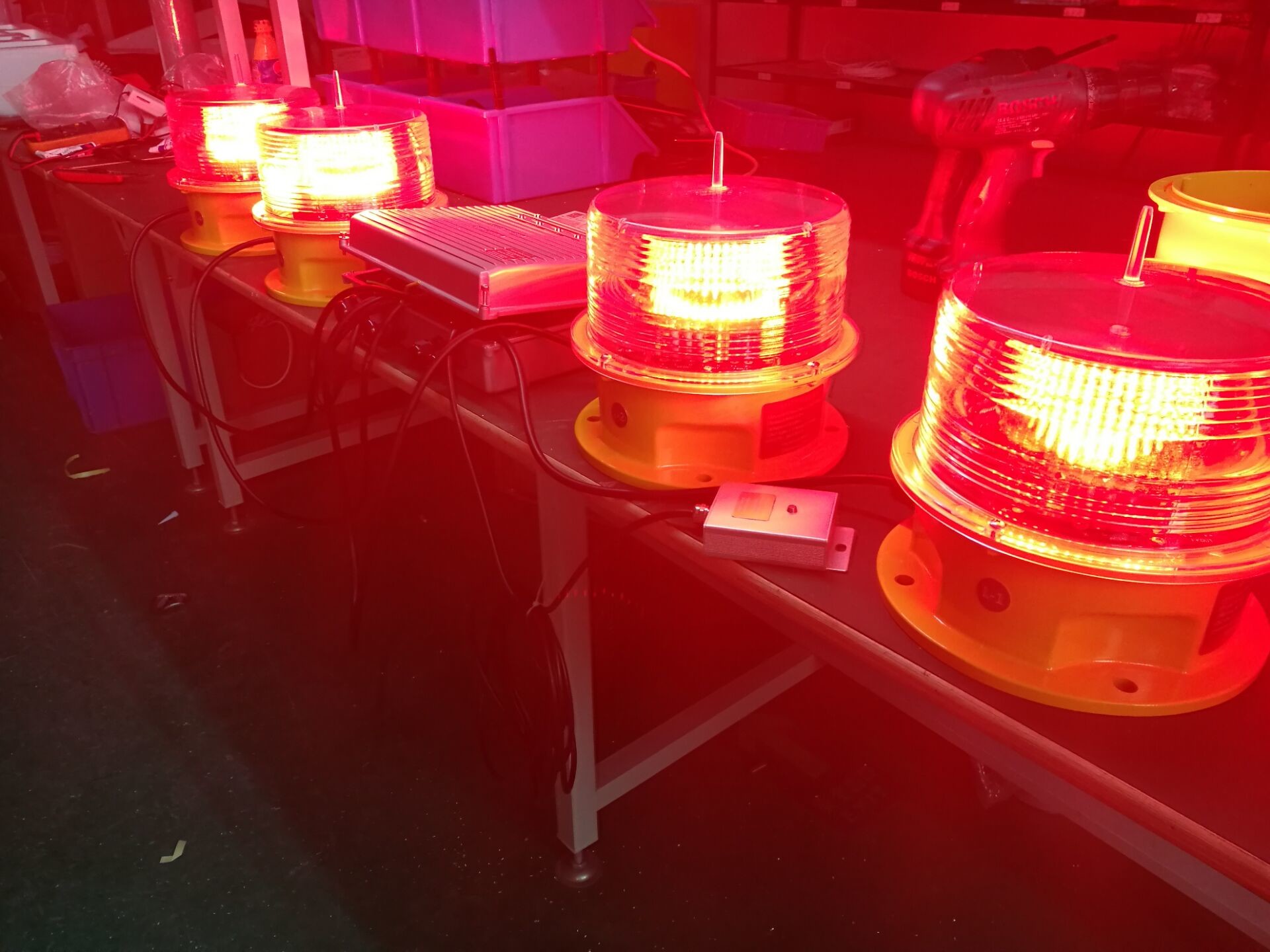 Steady Burning Flash LED Aviation Obstruction Light Die Casting Aluminum Base Material